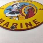 Vintage Shell Gasoline Sign – Felix Gas Pump Service Automobile Motor Oil Sign - Image 10