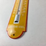Vintage Shell Gasoline Sign – Gas Station Pump Ad Sign on Porcelain Thermometer - Image 14
