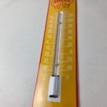 Vintage Shell Gasoline Sign – Gas Station Pump Ad Sign on Porcelain Thermometer - Image 4