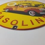 Vintage Shell Gasoline Sign – Goofy Old Truck Gas Oil Pump Porcelain Sign - Image 11