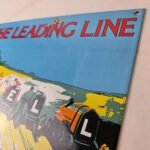 Vintage Shell Gasoline Sign – Leading Line Gas Oil Pump Racing Porcelain Sign - Image 12