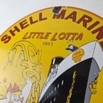 Vintage Shell Gasoline Sign – Lotta Gas Pump Service Automobile Motor Oil Sign - Image 12