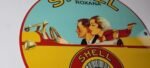Vintage Shell Gasoline Sign – Roxana Old Automobile Gas Pump Plate Nozzle Sign - Image 6