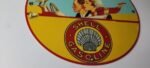 Vintage Shell Gasoline Sign – Roxana Old Automobile Gas Pump Plate Nozzle Sign - Image 7