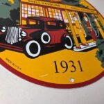 Vintage Shell Gasoline Sign – Shell Clam Gas Car Pump Porcelain Sign - Image 11