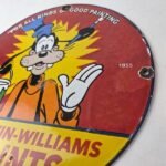 Vintage Sherwin Williams Paint Sign – Porcelain Goofy Hardware Store Gas Sign - Image 13