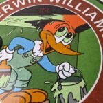 Vintage Sherwin Williams Sign – Paint Brush Painting Porcelain Gas Oil Pump Sign - Image 3