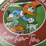Vintage Sherwin Williams Sign – Paint Brush Painting Porcelain Gas Oil Pump Sign - Image 4