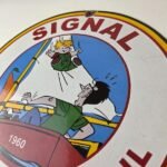 Vintage Signal Gasoline Sign – Motor Oil Dennis the Menace Gas Service Pump Sign - Image 12