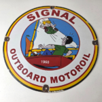 Vintage Signal Gasoline Sign – Motor Oil Dennis the Menace Gas Service Pump Sign - Image 15