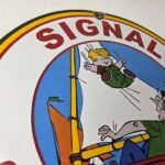 Vintage Signal Gasoline Sign – Motor Oil Dennis the Menace Gas Service Pump Sign - Image 5