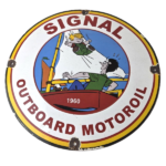 Vintage Signal Gasoline Sign – Motor Oil Dennis the Menace Gas Service Pump Sign