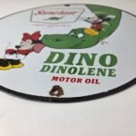 Vintage Sinclair Gas Porcelain Sign – Mickey Mouse Gasoline Pump Sign - Image 14