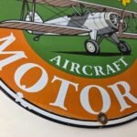 Vintage Sinclair Gasoline Sign – Aircraft Aviation Airplane Gas Porcelain Sign - Image 7