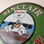 Vintage Sinclair Gasoline Sign – Flintstones Dino Gas Pump Porcelain Sign - Image 12