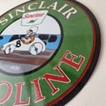 Vintage Sinclair Gasoline Sign – Flintstones Dino Gas Pump Porcelain Sign - Image 13