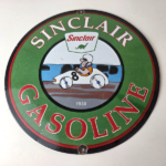 Vintage Sinclair Gasoline Sign – Flintstones Dino Gas Pump Porcelain Sign - Image 15
