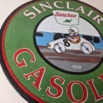 Vintage Sinclair Gasoline Sign – Flintstones Dino Gas Pump Porcelain Sign - Image 6
