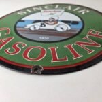 Vintage Sinclair Gasoline Sign – Flintstones Dino Gas Pump Porcelain Sign - Image 10