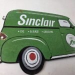 Vintage Sinclair Gasoline Sign – Gas Motor Oil Service Truck Pump Porcelain Sign - Image 5
