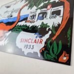 Vintage Sinclair Gasoline Sign – HC Service Station Navy Train Porcelain Sign - Image 14