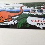 Vintage Sinclair Gasoline Sign – HC Service Station Navy Train Porcelain Sign - Image 15