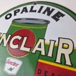 Vintage Sinclair Opaline Sign – Oil Can Porcelain Advertisement Porcelain Sign - Image 12