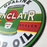 Vintage Sinclair Opaline Sign – Oil Can Porcelain Advertisement Porcelain Sign - Image 13