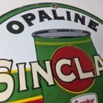 Vintage Sinclair Opaline Sign – Oil Can Porcelain Advertisement Porcelain Sign - Image 5