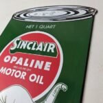Vintage Sinclair Porcelain Sign – Motor Oil Can Porcelain Advertisement Sign - Image 12