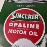 Vintage Sinclair Porcelain Sign – Motor Oil Can Porcelain Advertisement Sign - Image 3