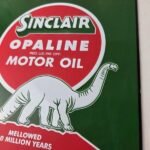 Vintage Sinclair Porcelain Sign – Motor Oil Can Porcelain Advertisement Sign - Image 4