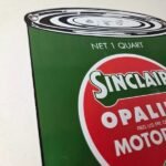 Vintage Sinclair Porcelain Sign – Motor Oil Can Porcelain Advertisement Sign - Image 5