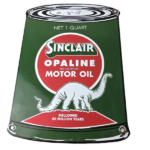 Vintage Sinclair Porcelain Sign – Motor Oil Can Porcelain Advertisement Sign - Image 2