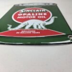 Vintage Sinclair Porcelain Sign – Motor Oil Can Porcelain Advertisement Sign - Image 10