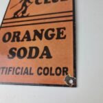 Vintage Ski Club Soda Sign – Orange Soda Beverage Double Cola Pop Gas Pump Sign - Image 10