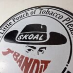 Vintage Skoal Sign – Tobacco Chew Gas Pump Display Porcelain Ad Sign - Image 12