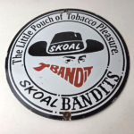 Vintage Skoal Sign – Tobacco Chew Gas Pump Display Porcelain Ad Sign - Image 15