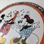 Vintage Slingerland Music Sign – Drums Guitar Disney Mickey Gas Pump Ad Sign - Image 12