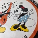 Vintage Slingerland Music Sign – Drums Guitar Disney Mickey Gas Pump Ad Sign - Image 4