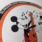 Vintage Slingerland Music Sign – Drums Guitar Disney Mickey Gas Pump Ad Sign - Image 5
