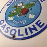 Vintage Smith-O-Lene Snoopy Aviation Porcelain Sign – Peanuts Gas Sign - Image 14