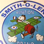 Vintage Smith-O-Lene Snoopy Aviation Porcelain Sign – Peanuts Gas Sign - Image 3