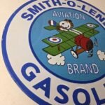 Vintage Smith-O-Lene Snoopy Aviation Porcelain Sign – Peanuts Gas Sign - Image 6