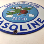 Vintage Smith-O-Lene Snoopy Aviation Porcelain Sign – Peanuts Gas Sign - Image 10