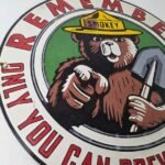 Vintage Smokey Bear Porcelain Sign – Only You Can Prevent Wildfires Sign - Image 6