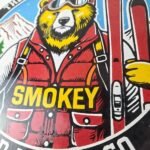 Vintage Smokey Bear Sign – Mountains Are Calling – Porcelain Gas Sign - Image 4