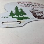 Vintage Smokey Bear Sign Topper – Forest Service Porcelain License Plate Topper - Image 11