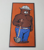 Vintage Smokey the Bear Sign – Porcelain Forest Fires Gas Oil Service Pump Sign - Image 12