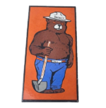 Vintage Smokey the Bear Sign – Porcelain Forest Fires Gas Oil Service Pump Sign - Image 2